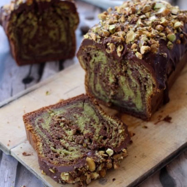 Quelle est la technique pour un marbrage matcha cacao ?